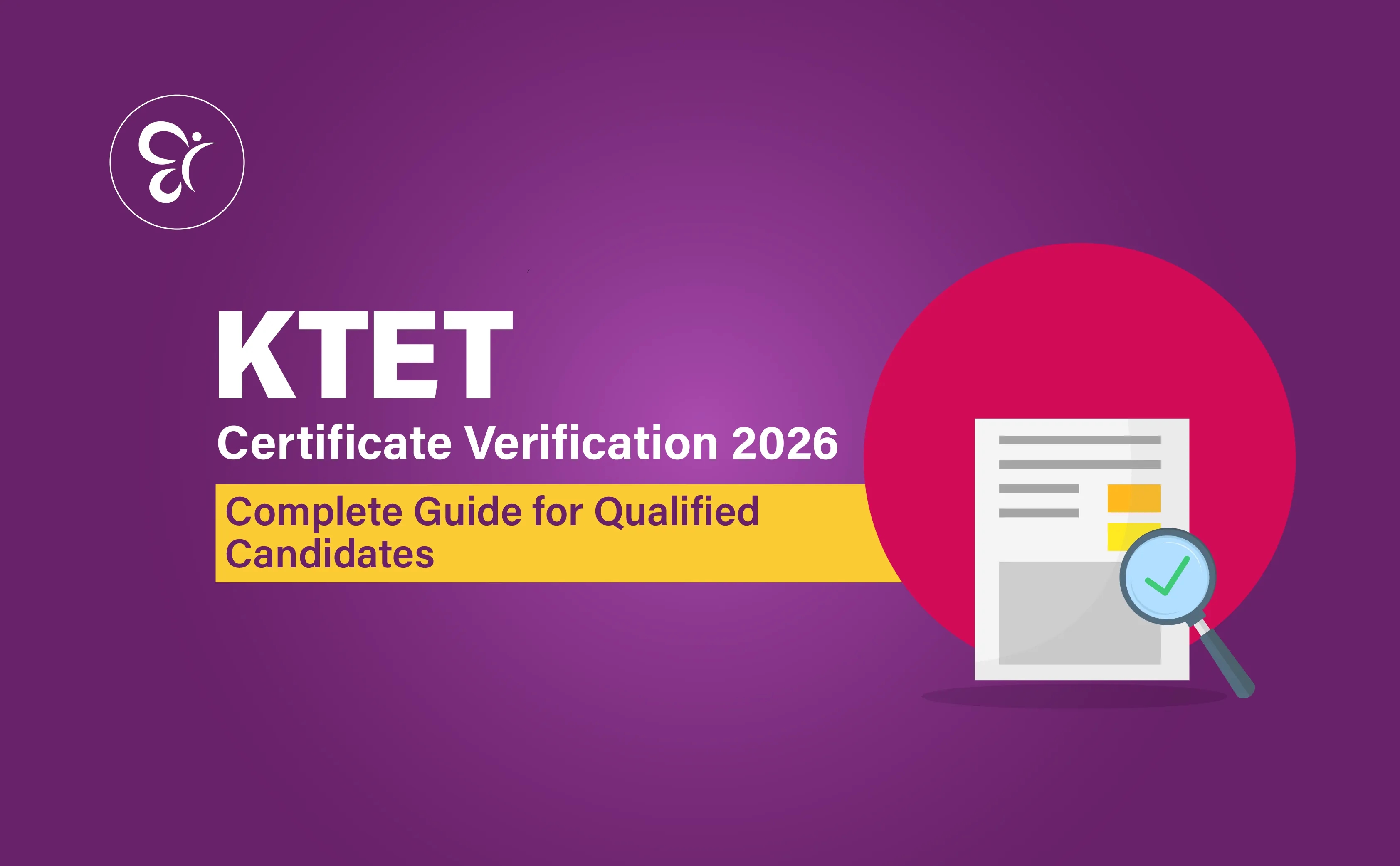KTET Certificate Verification 2026