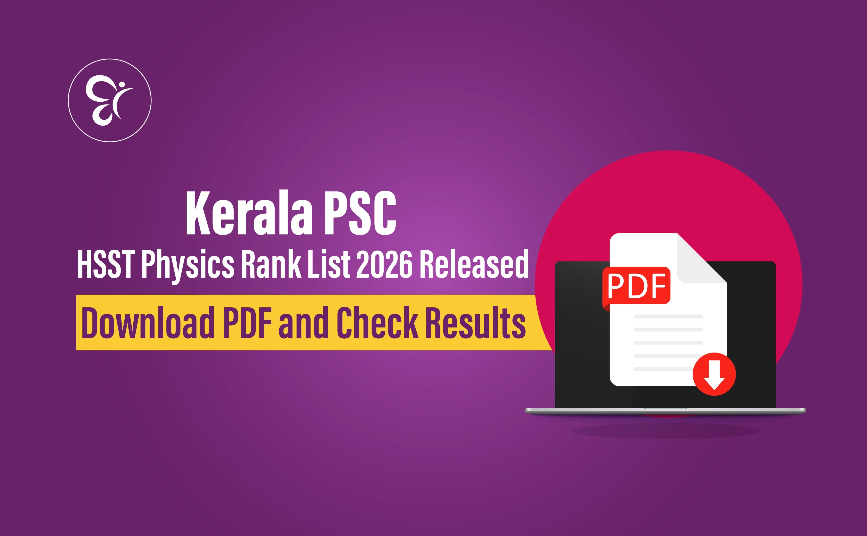 Kerala PSC HSST Physics Rank List 2026 Released